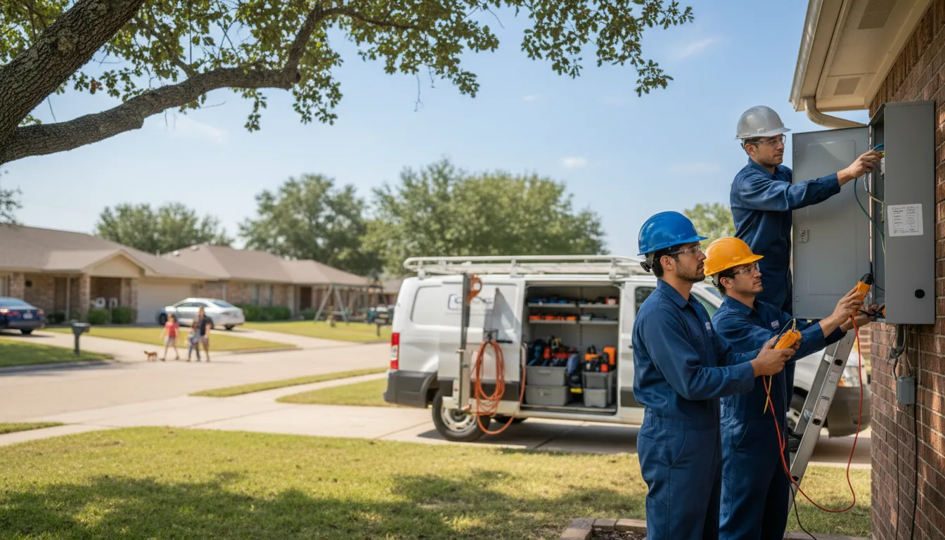 Certified electrician providing emergency electrical services in Hollis, OK